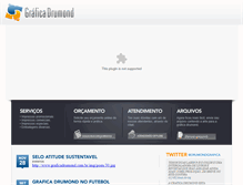 Tablet Screenshot of graficadrumond.com.br
